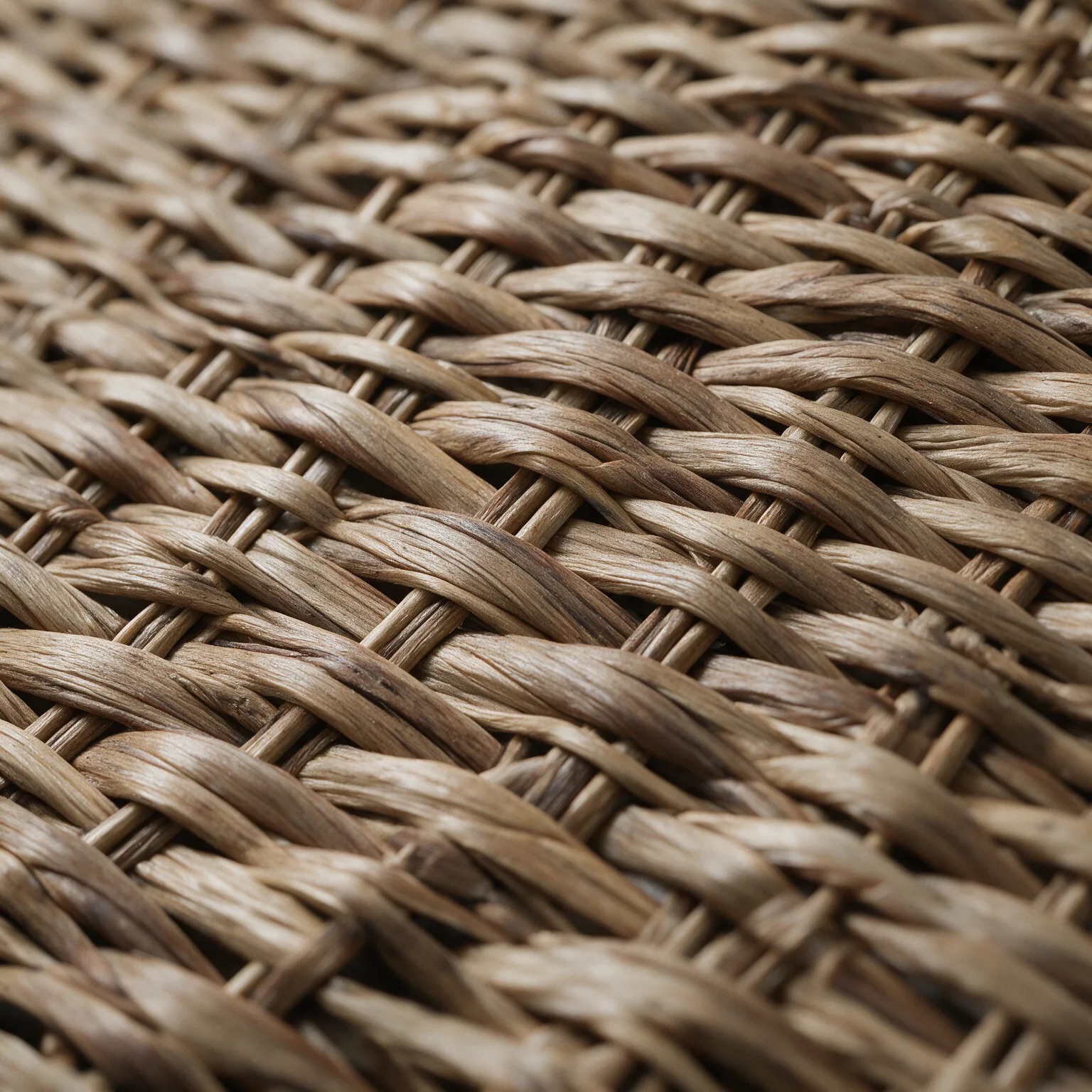 Brown Watergrass Rattan Dimmable Single Pendant Light, material close-up
